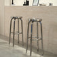 Silver Glossy Brushed Barstool Stainless Steel Outdoor Bar Stool with Round Seat 1 Piece Clearhalo 'Bar Furniture' 'Bar Stools' 'bar_stools' 'furniture_bar_stools' 'Kitchen & Dining Furniture' 'kitchen&dining_furn' 'kitchen' 'kitchen_furn' Furniture' 4182457