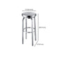 Silver Glossy Brushed Barstool Stainless Steel Outdoor Bar Stool with Round Seat 1 Piece Clearhalo 'Bar Furniture' 'Bar Stools' 'bar_stools' 'furniture_bar_stools' 'Kitchen & Dining Furniture' 'kitchen&dining_furn' 'kitchen' 'kitchen_furn' Furniture' 4182464