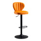 Modern Adjustable Barstool Leather Cushion Bar Stool for Living Room Clearhalo 'Bar Furniture' 'Bar Stools' 'bar_stools' 'furniture_bar_stools' 'Kitchen & Dining Furniture' 'kitchen&dining_furn' 'kitchen' 'kitchen_furn' Furniture' 4182475