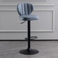 Modern Adjustable Barstool Leather Cushion Bar Stool for Living Room Grey Black 1 Piece Clearhalo 'Bar Furniture' 'Bar Stools' 'bar_stools' 'furniture_bar_stools' 'Kitchen & Dining Furniture' 'kitchen&dining_furn' 'kitchen' 'kitchen_furn' Furniture' 4182489