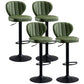 Modern Adjustable Barstool Leather Cushion Bar Stool for Living Room Army Green Black Set of 4 Clearhalo 'Bar Furniture' 'Bar Stools' 'bar_stools' 'furniture_bar_stools' 'Kitchen & Dining Furniture' 'kitchen&dining_furn' 'kitchen' 'kitchen_furn' Furniture' 4182500