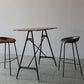 Industrial Leather Distressed Quilted Barstool Living Room Bar Stool with Bucket Seat Clearhalo 'Bar Furniture' 'Bar Stools' 'bar_stools' 'furniture_bar_stools' 'Kitchen & Dining Furniture' 'kitchen&dining_furn' 'kitchen' 'kitchen_furn' Furniture' 4182528