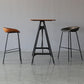Industrial Leather Distressed Quilted Barstool Living Room Bar Stool with Bucket Seat Clearhalo 'Bar Furniture' 'Bar Stools' 'bar_stools' 'furniture_bar_stools' 'Kitchen & Dining Furniture' 'kitchen&dining_furn' 'kitchen' 'kitchen_furn' Furniture' 4182533
