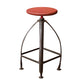 Industrial Adjustable Height Iron Bar Stool 33-inch Round Bristol Bar Stool, 1 Piece Red Clearhalo 'Bar Furniture' 'Bar Stools' 'bar_stools' 'furniture_bar_stools' 'Kitchen & Dining Furniture' 'kitchen&dining_furn' 'kitchen' 'kitchen_furn' Furniture' 4182566