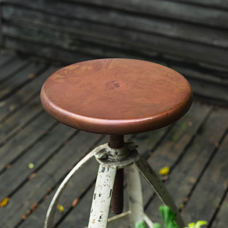 Industrial Adjustable Height Iron Bar Stool 33-inch Round Bristol Bar Stool, 1 Piece Clearhalo 'Bar Furniture' 'Bar Stools' 'bar_stools' 'furniture_bar_stools' 'Kitchen & Dining Furniture' 'kitchen&dining_furn' 'kitchen' 'kitchen_furn' Furniture' 4182569