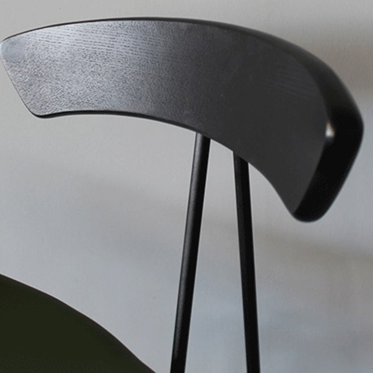 Industrial Black Counter Stools Iron Upholstered Bar Stools Bristol with Contoured Seat Clearhalo 'Bar Furniture' 'Bar Stools' 'bar_stools' 'furniture_bar_stools' 'Kitchen & Dining Furniture' 'kitchen&dining_furn' 'kitchen' 'kitchen_furn' Furniture' 4182587