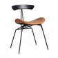 Industrial Black Counter Stools Iron Upholstered Bar Stools Bristol with Contoured Seat Brown 1 Piece Short Stool(18"H) Clearhalo 'Bar Furniture' 'Bar Stools' 'bar_stools' 'furniture_bar_stools' 'Kitchen & Dining Furniture' 'kitchen&dining_furn' 'kitchen' 'kitchen_furn' Furniture' 4182588
