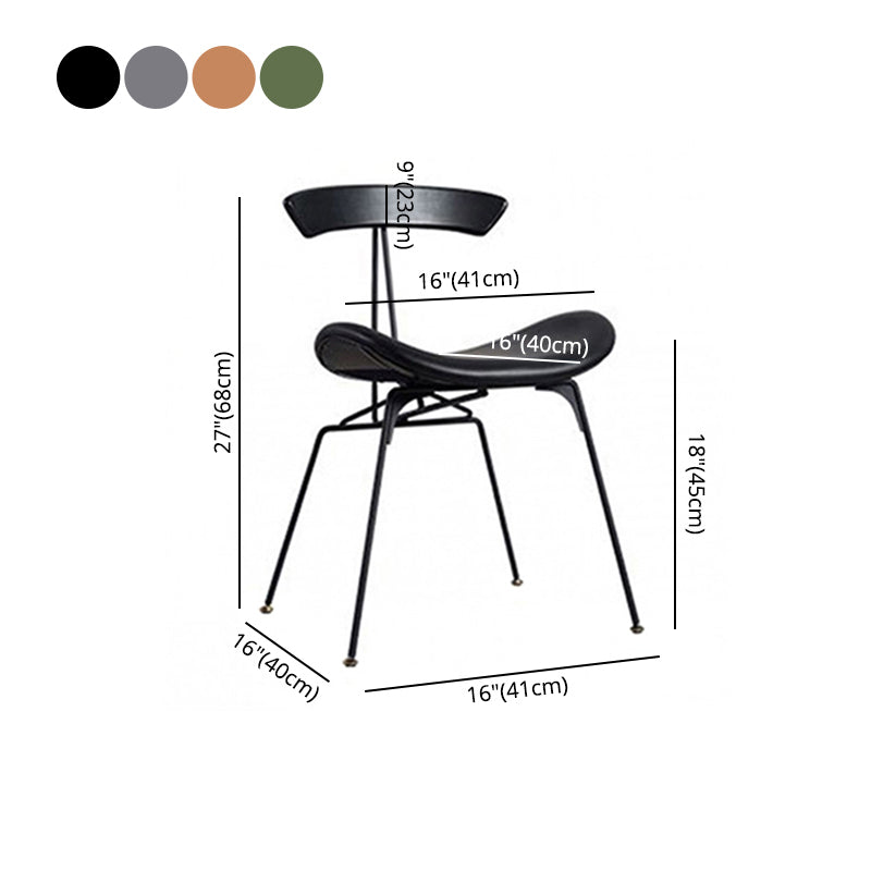 Industrial Black Counter Stools Iron Upholstered Bar Stools Bristol with Contoured Seat Clearhalo 'Bar Furniture' 'Bar Stools' 'bar_stools' 'furniture_bar_stools' 'Kitchen & Dining Furniture' 'kitchen&dining_furn' 'kitchen' 'kitchen_furn' Furniture' 4182618
