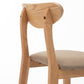 40" H Solid Wood Barstool Nordic Style Indoor Backrest Counter Stools with Cushion Clearhalo 'Bar Furniture' 'Bar Stools' 'bar_stools' 'furniture_bar_stools' 'Kitchen & Dining Furniture' 'kitchen&dining_furn' 'kitchen' 'kitchen_furn' Furniture' 4182627