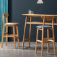 40" H Solid Wood Barstool Nordic Style Indoor Backrest Counter Stools with Cushion Clearhalo 'Bar Furniture' 'Bar Stools' 'bar_stools' 'furniture_bar_stools' 'Kitchen & Dining Furniture' 'kitchen&dining_furn' 'kitchen' 'kitchen_furn' Furniture' 4182636