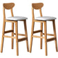 40" H Solid Wood Barstool Nordic Style Indoor Backrest Counter Stools with Cushion White Set of 2 Clearhalo 'Bar Furniture' 'Bar Stools' 'bar_stools' 'furniture_bar_stools' 'Kitchen & Dining Furniture' 'kitchen&dining_furn' 'kitchen' 'kitchen_furn' Furniture' 4182660