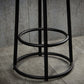 Industrial Armless Barstools Wooden Round Seat Counter Height Stools in Black Clearhalo 'Bar Furniture' 'Bar Stools' 'bar_stools' 'furniture_bar_stools' 'Kitchen & Dining Furniture' 'kitchen&dining_furn' 'kitchen' 'kitchen_furn' Furniture' 4182679