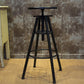 Height Adjustable Metal Barstools Industrial Style Backless Counter Stools Black Clearhalo 'Bar Furniture' 'Bar Stools' 'bar_stools' 'furniture_bar_stools' 'Kitchen & Dining Furniture' 'kitchen&dining_furn' 'kitchen' 'kitchen_furn' Furniture' 4182695