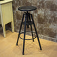 Height Adjustable Metal Barstools Industrial Style Backless Counter Stools Black Clearhalo 'Bar Furniture' 'Bar Stools' 'bar_stools' 'furniture_bar_stools' 'Kitchen & Dining Furniture' 'kitchen&dining_furn' 'kitchen' 'kitchen_furn' Furniture' 4182697