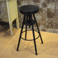 Height Adjustable Metal Barstools Industrial Style Backless Counter Stools Black Clearhalo 'Bar Furniture' 'Bar Stools' 'bar_stools' 'furniture_bar_stools' 'Kitchen & Dining Furniture' 'kitchen&dining_furn' 'kitchen' 'kitchen_furn' Furniture' 4182704