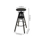 Height Adjustable Metal Barstools Industrial Style Backless Counter Stools Black Clearhalo 'Bar Furniture' 'Bar Stools' 'bar_stools' 'furniture_bar_stools' 'Kitchen & Dining Furniture' 'kitchen&dining_furn' 'kitchen' 'kitchen_furn' Furniture' 4182705