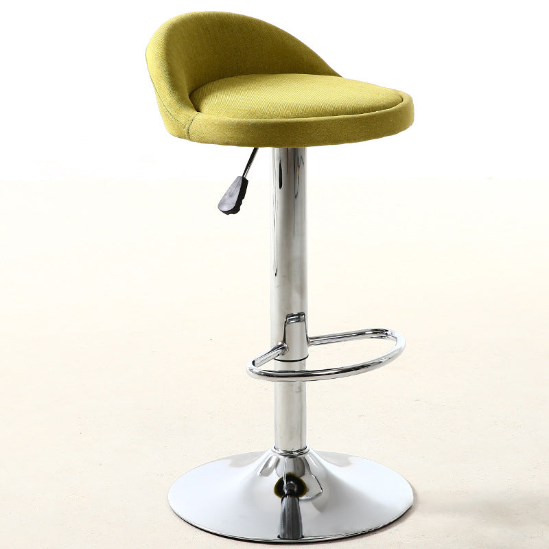 Industrial Metal Adjustable Swivel Barstool with Cushion 32" Height Bar Stool 1 Piece Clearhalo 'Bar Furniture' 'Bar Stools' 'bar_stools' 'furniture_bar_stools' 'Kitchen & Dining Furniture' 'kitchen&dining_furn' 'kitchen' 'kitchen_furn' Furniture' 4182716