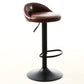 Industrial Metal Adjustable Swivel Barstool with Cushion 32" Height Bar Stool 1 Piece Brown Clearhalo 'Bar Furniture' 'Bar Stools' 'bar_stools' 'furniture_bar_stools' 'Kitchen & Dining Furniture' 'kitchen&dining_furn' 'kitchen' 'kitchen_furn' Furniture' 4182725