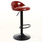 Industrial Metal Adjustable Swivel Barstool with Cushion 32" Height Bar Stool 1 Piece Burgundy Clearhalo 'Bar Furniture' 'Bar Stools' 'bar_stools' 'furniture_bar_stools' 'Kitchen & Dining Furniture' 'kitchen&dining_furn' 'kitchen' 'kitchen_furn' Furniture' 4182727