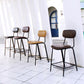 Industrial Leather Distressed Quilted Barstool Indoor Tall Stool with Rectangle Seat Clearhalo 'Bar Furniture' 'Bar Stools' 'bar_stools' 'furniture_bar_stools' 'Kitchen & Dining Furniture' 'kitchen&dining_furn' 'kitchen' 'kitchen_furn' Furniture' 4182766