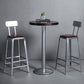 Armless Indoor Barstool Industrial Leather Counter Stool Brushed Silver Clearhalo 'Bar Furniture' 'Bar Stools' 'bar_stools' 'furniture_bar_stools' 'Kitchen & Dining Furniture' 'kitchen&dining_furn' 'kitchen' 'kitchen_furn' Furniture' 4182781