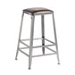 Armless Indoor Barstool Industrial Leather Counter Stool Brushed Silver 1 Piece Backless Counter Stool(26"H) Clearhalo 'Bar Furniture' 'Bar Stools' 'bar_stools' 'furniture_bar_stools' 'Kitchen & Dining Furniture' 'kitchen&dining_furn' 'kitchen' 'kitchen_furn' Furniture' 4182787