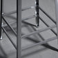 Armless Indoor Barstool Industrial Leather Counter Stool Brushed Silver Clearhalo 'Bar Furniture' 'Bar Stools' 'bar_stools' 'furniture_bar_stools' 'Kitchen & Dining Furniture' 'kitchen&dining_furn' 'kitchen' 'kitchen_furn' Furniture' 4182794