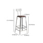 Armless Indoor Barstool Industrial Leather Counter Stool Brushed Silver Clearhalo 'Bar Furniture' 'Bar Stools' 'bar_stools' 'furniture_bar_stools' 'Kitchen & Dining Furniture' 'kitchen&dining_furn' 'kitchen' 'kitchen_furn' Furniture' 4182819