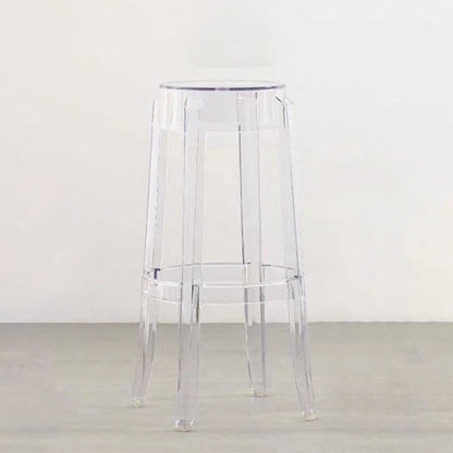 Nordic Style 30-inch Barstool Transparent Plastic Bar Stool for Dinning Room Clear 1 Piece Clearhalo 'Bar Furniture' 'Bar Stools' 'bar_stools' 'furniture_bar_stools' 'Kitchen & Dining Furniture' 'kitchen&dining_furn' 'kitchen' 'kitchen_furn' Furniture' 4182822