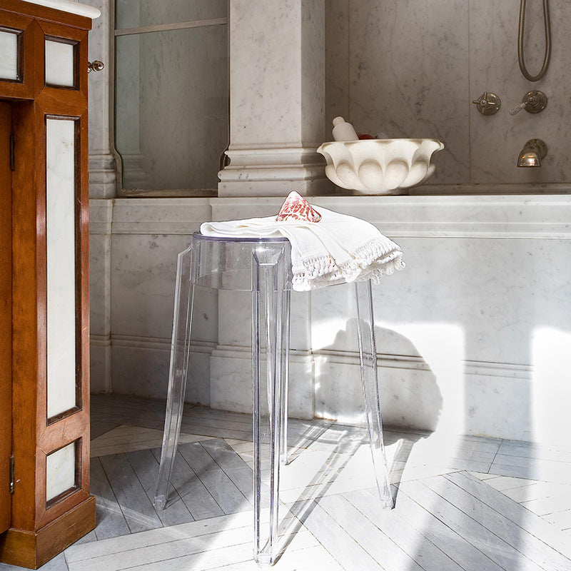 Nordic Style 30-inch Barstool Transparent Plastic Bar Stool for Dinning Room Clearhalo 'Bar Furniture' 'Bar Stools' 'bar_stools' 'furniture_bar_stools' 'Kitchen & Dining Furniture' 'kitchen&dining_furn' 'kitchen' 'kitchen_furn' Furniture' 4182824