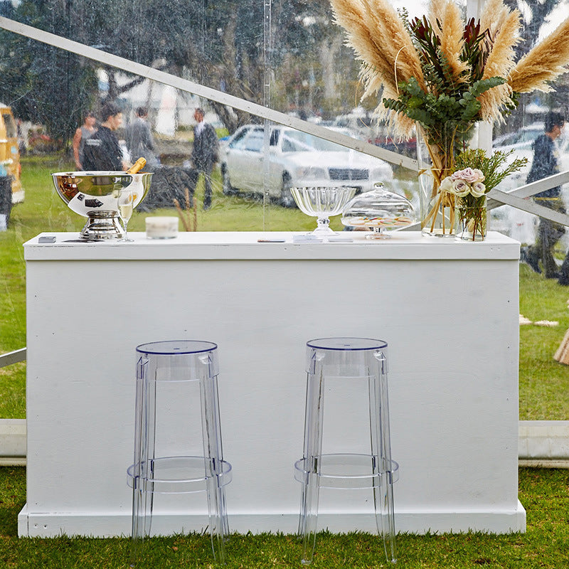 Nordic Style 30-inch Barstool Transparent Plastic Bar Stool for Dinning Room Clearhalo 'Bar Furniture' 'Bar Stools' 'bar_stools' 'furniture_bar_stools' 'Kitchen & Dining Furniture' 'kitchen&dining_furn' 'kitchen' 'kitchen_furn' Furniture' 4182826