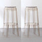 Nordic Style 30-inch Barstool Transparent Plastic Bar Stool for Dinning Room Amber Set of 2 Clearhalo 'Bar Furniture' 'Bar Stools' 'bar_stools' 'furniture_bar_stools' 'Kitchen & Dining Furniture' 'kitchen&dining_furn' 'kitchen' 'kitchen_furn' Furniture' 4182830