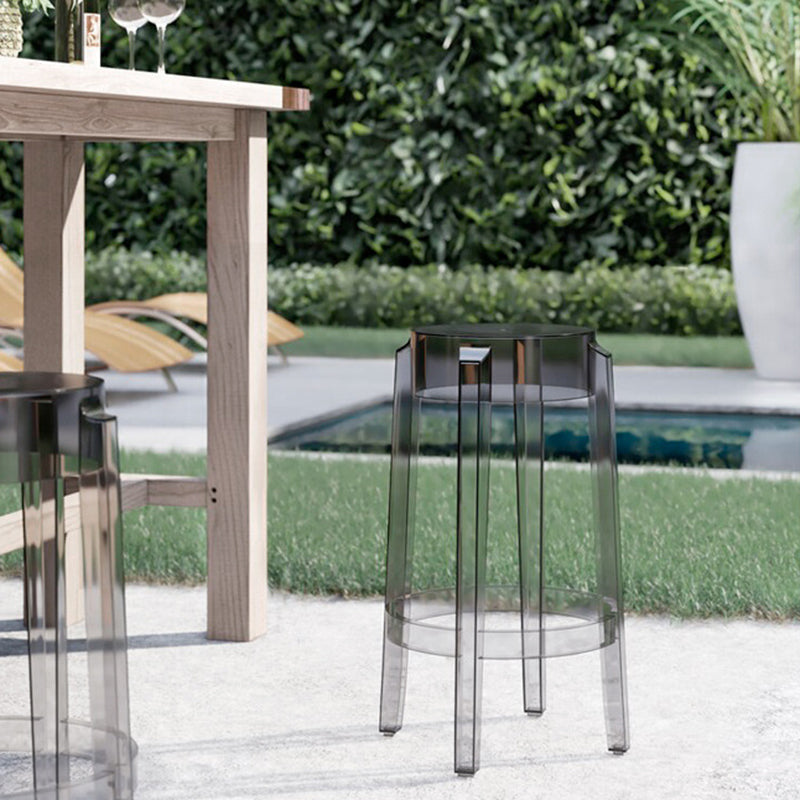 Nordic Style 30-inch Barstool Transparent Plastic Bar Stool for Dinning Room Clearhalo 'Bar Furniture' 'Bar Stools' 'bar_stools' 'furniture_bar_stools' 'Kitchen & Dining Furniture' 'kitchen&dining_furn' 'kitchen' 'kitchen_furn' Furniture' 4182841