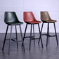 Modern Leather Seats Barstool Metal 4 Legs Base Bar Stool for Living Room Clearhalo 'Bar Furniture' 'Bar Stools' 'bar_stools' 'furniture_bar_stools' 'Kitchen & Dining Furniture' 'kitchen&dining_furn' 'kitchen' 'kitchen_furn' Furniture' 4182843
