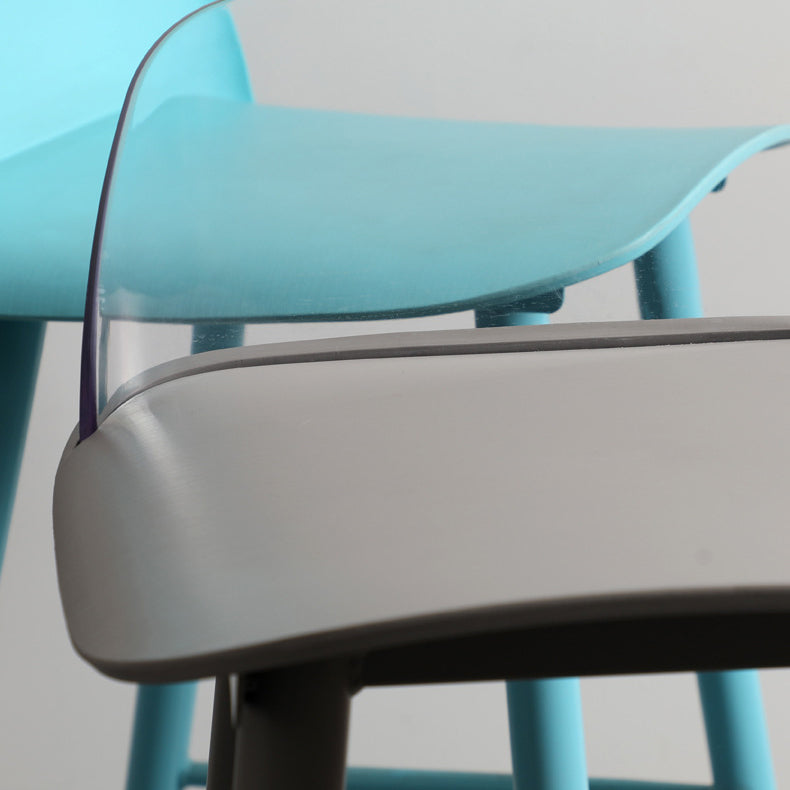 Nordic Style Plastic Barstool Colorful 4 Legs Bar Stool for Living Room Clearhalo 'Bar Furniture' 'Bar Stools' 'bar_stools' 'furniture_bar_stools' 'Kitchen & Dining Furniture' 'kitchen&dining_furn' 'kitchen' 'kitchen_furn' Furniture' 4182868