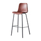 Industrial Upholstered Distressed Quilted Barstool Indoor Tall Stool with Bucket Seat Red 1 Piece Clearhalo 'Bar Furniture' 'Bar Stools' 'bar_stools' 'furniture_bar_stools' 'Kitchen & Dining Furniture' 'kitchen&dining_furn' 'kitchen' 'kitchen_furn' Furniture' 4182894