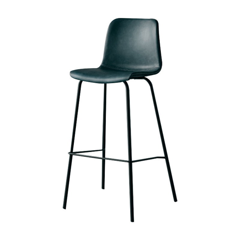 Industrial Upholstered Distressed Quilted Barstool Indoor Tall Stool with Bucket Seat Green 1 Piece Clearhalo 'Bar Furniture' 'Bar Stools' 'bar_stools' 'furniture_bar_stools' 'Kitchen & Dining Furniture' 'kitchen&dining_furn' 'kitchen' 'kitchen_furn' Furniture' 4182896