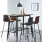 Industrial Upholstered Distressed Quilted Barstool Indoor Tall Stool with Bucket Seat Clearhalo 'Bar Furniture' 'Bar Stools' 'bar_stools' 'furniture_bar_stools' 'Kitchen & Dining Furniture' 'kitchen&dining_furn' 'kitchen' 'kitchen_furn' Furniture' 4182898