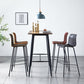 Industrial Upholstered Distressed Quilted Barstool Indoor Tall Stool with Bucket Seat Clearhalo 'Bar Furniture' 'Bar Stools' 'bar_stools' 'furniture_bar_stools' 'Kitchen & Dining Furniture' 'kitchen&dining_furn' 'kitchen' 'kitchen_furn' Furniture' 4182912