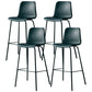 Industrial Upholstered Distressed Quilted Barstool Indoor Tall Stool with Bucket Seat Green Set of 4 Clearhalo 'Bar Furniture' 'Bar Stools' 'bar_stools' 'furniture_bar_stools' 'Kitchen & Dining Furniture' 'kitchen&dining_furn' 'kitchen' 'kitchen_furn' Furniture' 4182915