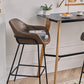 1Pcs Industrial Style Counter Stool Iron Upholstered Bristol Bar Stool with Bucket Seat Clearhalo 'Bar Furniture' 'Bar Stools' 'bar_stools' 'furniture_bar_stools' 'Kitchen & Dining Furniture' 'kitchen&dining_furn' 'kitchen' 'kitchen_furn' Furniture' 4182957