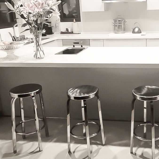 Glossy Backless Barstool Brushed Stainless Steel Industrial Indoor Tall Stool 1 Piece Clearhalo 'Bar Furniture' 'Bar Stools' 'bar_stools' 'furn' 'furn_bar_stools' 'furniture_bar_stools' 'Kitchen & Dining Furniture' 'kitchen&dining_furn' 'kitchen' 'kitchen_furn' Furniture' 4182967