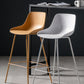 Scandinavian Metal Plastic Counter Stools Low Back Indoor Bar Stool with Bucket Seat Clearhalo 'Bar Furniture' 'Bar Stools' 'bar_stools' 'furniture_bar_stools' 'Kitchen & Dining Furniture' 'kitchen&dining_furn' 'kitchen' 'kitchen_furn' Furniture' 4182975