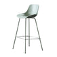 Scandinavian Metal Plastic Counter Stools Low Back Indoor Bar Stool with Bucket Seat Gray-Green 1 Piece Clearhalo 'Bar Furniture' 'Bar Stools' 'bar_stools' 'furniture_bar_stools' 'Kitchen & Dining Furniture' 'kitchen&dining_furn' 'kitchen' 'kitchen_furn' Furniture' 4182977