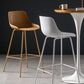 Scandinavian Metal Plastic Counter Stools Low Back Indoor Bar Stool with Bucket Seat Clearhalo 'Bar Furniture' 'Bar Stools' 'bar_stools' 'furniture_bar_stools' 'Kitchen & Dining Furniture' 'kitchen&dining_furn' 'kitchen' 'kitchen_furn' Furniture' 4182978