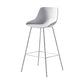 Scandinavian Metal Plastic Counter Stools Low Back Indoor Bar Stool with Bucket Seat White 1 Piece Clearhalo 'Bar Furniture' 'Bar Stools' 'bar_stools' 'furniture_bar_stools' 'Kitchen & Dining Furniture' 'kitchen&dining_furn' 'kitchen' 'kitchen_furn' Furniture' 4182981