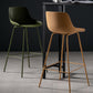 Scandinavian Metal Plastic Counter Stools Low Back Indoor Bar Stool with Bucket Seat Clearhalo 'Bar Furniture' 'Bar Stools' 'bar_stools' 'furniture_bar_stools' 'Kitchen & Dining Furniture' 'kitchen&dining_furn' 'kitchen' 'kitchen_furn' Furniture' 4182991