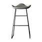 Black PU Leather Barstools Industrial Low Back Bristol Counter Stool with Saddle Seat Grey 1 Piece Clearhalo 'Bar Furniture' 'Bar Stools' 'bar_stools' 'furniture_bar_stools' 'Kitchen & Dining Furniture' 'kitchen&dining_furn' 'kitchen' 'kitchen_furn' Furniture' 4183007