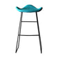 Black PU Leather Barstools Industrial Low Back Bristol Counter Stool with Saddle Seat Blue 1 Piece Clearhalo 'Bar Furniture' 'Bar Stools' 'bar_stools' 'furniture_bar_stools' 'Kitchen & Dining Furniture' 'kitchen&dining_furn' 'kitchen' 'kitchen_furn' Furniture' 4183008