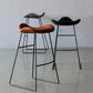 Black PU Leather Barstools Industrial Low Back Bristol Counter Stool with Saddle Seat Clearhalo 'Bar Furniture' 'Bar Stools' 'bar_stools' 'furniture_bar_stools' 'Kitchen & Dining Furniture' 'kitchen&dining_furn' 'kitchen' 'kitchen_furn' Furniture' 4183009